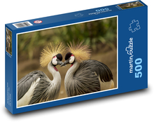 Zamilovaní jeřábi královští Puzzle 500 dílků - 46 x 30 cm