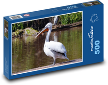 Bird - pelican by the pond Puzzle of 500 pieces - 46 x 30 cm 