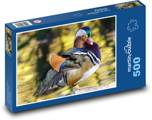 Bird - Mandarin duck Puzzle of 500 pieces - 46 x 30 cm 