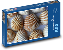 Hnedé morské mušle Puzzle 500 dielikov - 46 x 30 cm 