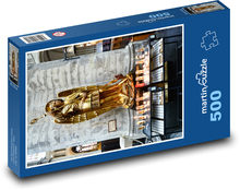 Socha archanjela Michala, Brusel Puzzle 500 dielikov - 46 x 30 cm 