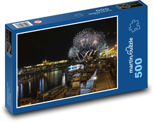 Ohňostroj nad Prahou Puzzle 500 dílků - 46 x 30 cm