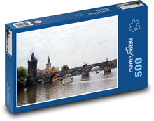 Karlov most a rieka Vltava Puzzle 500 dielikov - 46 x 30 cm 