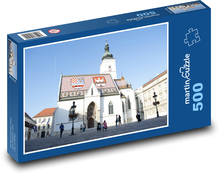 Zagreb, St. Mark´s Church Puzzle of 500 pieces - 46 x 30 cm 