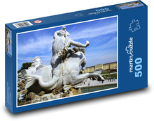 Fontanna Neptuna w pobliżu Schönbrunn w Wiedniu Puzzle 500 elementów - 46x30 cm