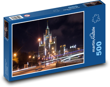 Moscow, Seven Sisters at Night Puzzle of 500 pieces - 46 x 30 cm 