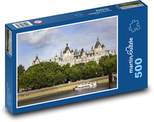 Londyn, łódź na Tamizie Puzzle 500 elementów - 46x30 cm