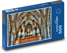 Church interior with organ Puzzle of 500 pieces - 46 x 30 cm 