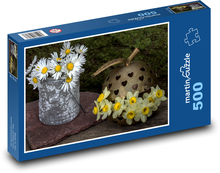 Kwiaty wiosenne - żonkile Puzzle 500 elementów - 46x30 cm