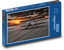 Samolot na pasie startowym Puzzle 500 elementów - 46x30 cm