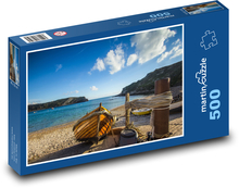 Ein kleines Boot in der Bucht Puzzle 500 Teile - 46 x 30 cm
