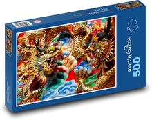 Chiński smok – symbol siły i szczęścia Puzzle 500 elementów - 46x30 cm