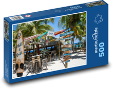 Tropický plážový bar Puzzle 500 - 46x30 cm
