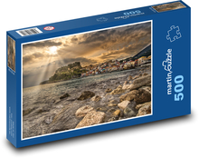 Parga - ein Fischerdorf Puzzle 500 Teile - 46 x 30 cm