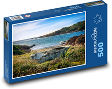 Zapomniana łódź na brzegu Puzzle 500 elementów - 46x30 cm