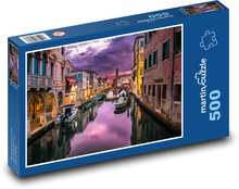 Noční Benátky v Itálii Puzzle 500 dílků - 46 x 30 cm