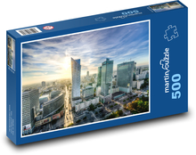Varšava, moderné centrum a mrakodrapy Puzzle 500 dielikov - 46 x 30 cm 