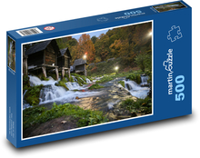 Mlyny na horskom potoku Puzzle 500 dielikov - 46 x 30 cm 