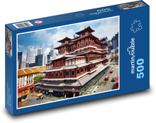 Traditional temple in Singapore Puzzle of 500 pieces - 46 x 30 cm 