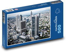 Frankfurt Nad Mohanem - mrakodrap Puzzle 500 dílků - 46 x 30 cm