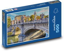 Most Aniołów w Rzymie Puzzle 500 elementów - 46x30 cm
