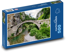 Řecko - Ioannina, most Puzzle 500 dílků - 46 x 30 cm