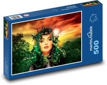 Žena, medúza, mytologie Puzzle 500 dílků - 46 x 30 cm
