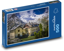 Horská chata Zillertal, Rakúsko Puzzle 500 dielikov - 46 x 30 cm