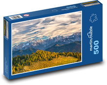 Rakousko - Alpy, hory Puzzle 500 dílků - 46 x 30 cm