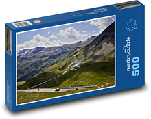 Alpine kurvenreiche Straße Puzzle 500 Teile - 46 x 30 cm