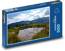 Österreich - die Alpen, See Puzzle 500 Teile - 46 x 30 cm