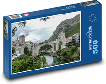 Bosna a Hercegovina - Mostar Puzzle 500 dílků - 46 x 30 cm