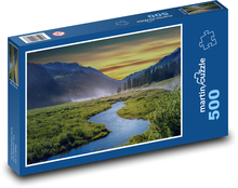 Príroda - rieky, hory Puzzle 500 dielikov - 46 x 30 cm 