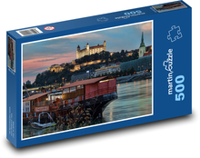Łódź na Dunaju w Bratysławie Puzzle 500 elementów - 46x30 cm