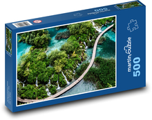 Kroatien - Plitvicer Seen Puzzle 500 Teile - 46 x 30 cm