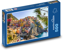 Talianske mesto na skalách Puzzle 500 dielikov - 46 x 30 cm 