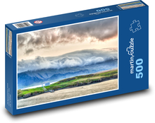Mountains in the Fog - Iceland Puzzle of 500 pieces - 46 x 30 cm 