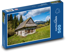 Opuštěná chaloupka na Slovensku Puzzle 500 - 46x30 cm