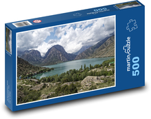 Tadžikistan - hory Puzzle 500 dielikov - 46 x 30 cm 