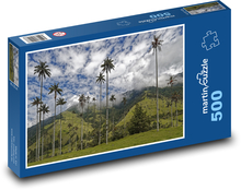 Palmy karibskej Kolumbie Puzzle 500 dielikov - 46 x 30 cm 