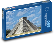 Mexiko - pyramida Puzzle 500 dílků - 46 x 30 cm