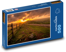 Bergkamm bei Sonnenuntergang Puzzle 500 Teile - 46 x 30 cm