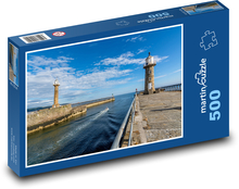 Ocean, molo, latarnia morska Puzzle 500 elementów - 46x30 cm