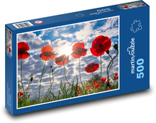 Rostliny - Vlčí mák Puzzle 500 dílků - 46 x 30 cm