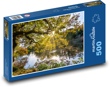 Příroda, jezero, podzim Puzzle 500 dílků - 46 x 30 cm