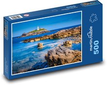 Rocky coast with lighthouse Puzzle of 500 pieces - 46 x 30 cm 