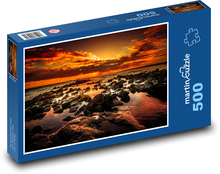 Slunce, moře, kameny Puzzle 500 dílků - 46 x 30 cm