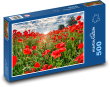 Poppies Puzzle of 500 pieces - 46 x 30 cm 