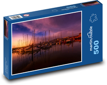 Lode, prístav Puzzle 500 dielikov - 46 x 30 cm 