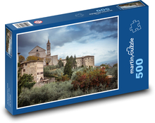 Kostel na kopci - Itálie Puzzle 500 - 46x30 cm